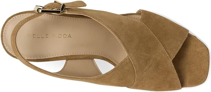 Pelle Moda Ambree Women's Dress Sandals Latte : 8 M, Leather - Image 2