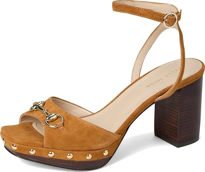 Pelle Moda Anara Women's Dress Sandals Cognac : 6.5 M, Leather - Image 5