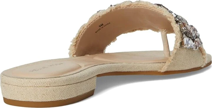 Pelle Moda Bayer 3 Slide Women's Sandals Natural : 9.5 M, Leather/Rubber - Image 4