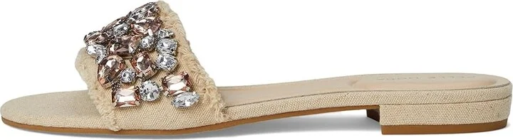 Pelle Moda Bayer 3 Slide Women's Sandals Natural : 9.5 M, Leather/Rubber - Image 6