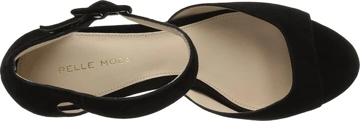 Pelle Moda Berlin High Women's Heels Black Suede : 5 M - Image 3