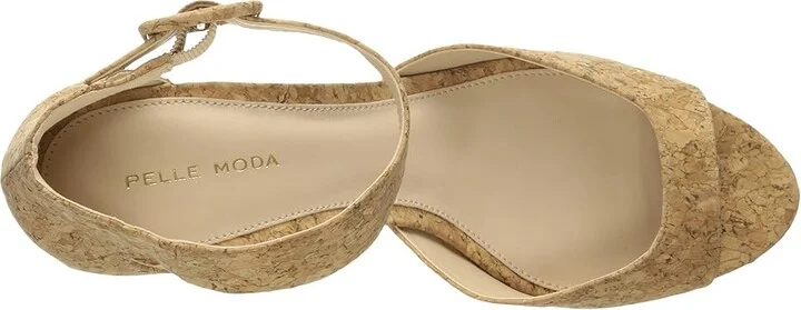 Pelle Moda Berlin High Women's Heels Natural Cork : 5.5 M, Suede - Image 3