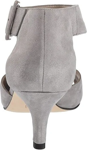Pelle Moda Berlin High Women's Heels Pewter Shimmer Suede : 5 M - Image 5