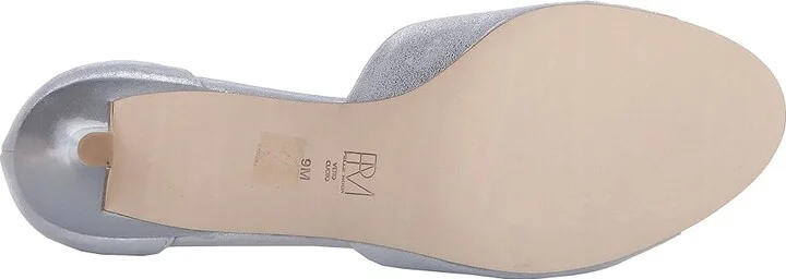 Pelle Moda Berlin High Women's Heels Silver Metallic Suede : 5.5 M - Image 4