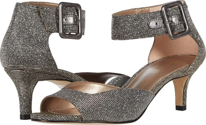 Pelle Moda Berlin High Women's Heels Smoke : 5 M, Leather/Suede