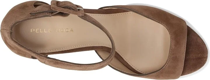Pelle Moda Berlin High Women's Heels Taupe : 6 M, Suede - Image 2