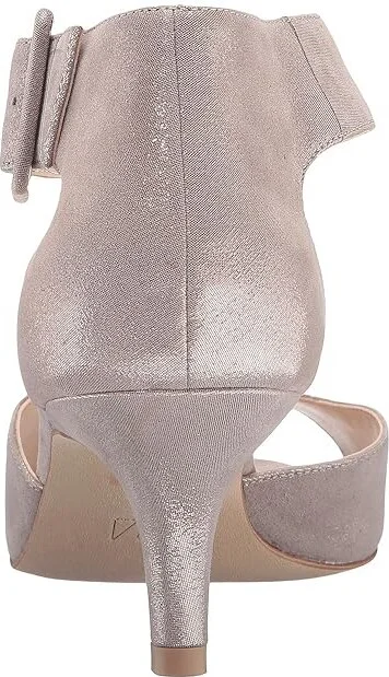 Pelle Moda Berlin High Women's Heels Taupe Shimmer Suede : 6 M - Image 5