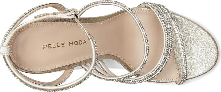 Pelle Moda Brenen Women's Sandals Platinum Gold : 5 M, Leather - Image 2