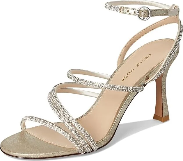 Pelle Moda Brenen Women's Sandals Platinum Gold : 5 M, Leather - Image 5