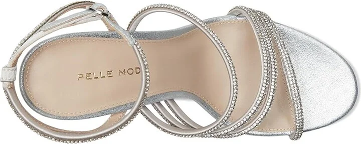 Pelle Moda Brenen Women's Sandals Platinum Gold : 5 M, Leather - Image 8