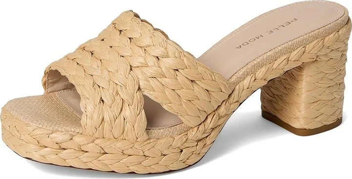 Pelle Moda Camren Women's Sandals Natural : 9.5 M, Leather - Image 5