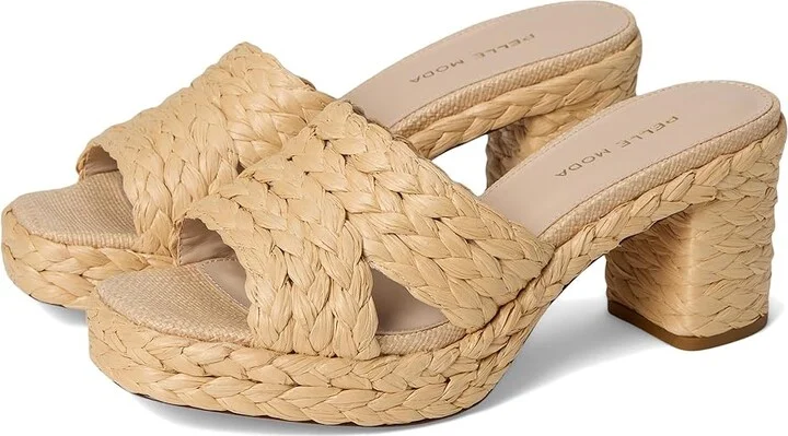 Pelle Moda Camren Women's Sandals Natural : 9.5 M, Leather