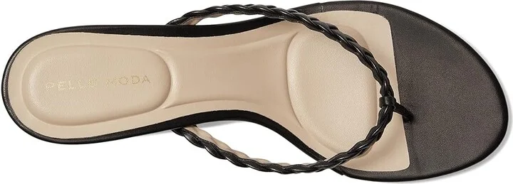 Pelle Moda Earlen Thong Women's Wedge Shoes Black : 8.5 M - Image 2