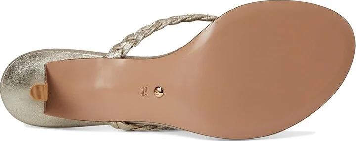 Pelle Moda Earlen Thong Women's Wedge Shoes Platinum Gold : 8 M - Image 3