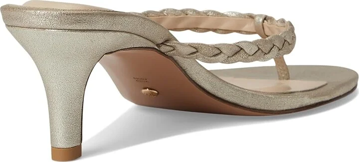 Pelle Moda Earlen Thong Women's Wedge Shoes Platinum Gold : 8 M - Image 4