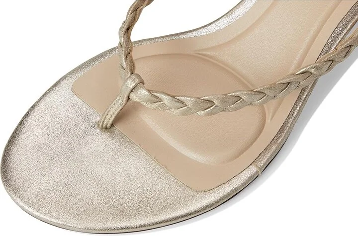 Pelle Moda Earlen Thong Women's Wedge Shoes Platinum Gold : 8 M - Image 7