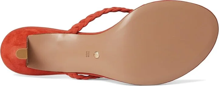 Pelle Moda Earlen Thong Women's Wedge Shoes Red Orange : 9 M - Image 3