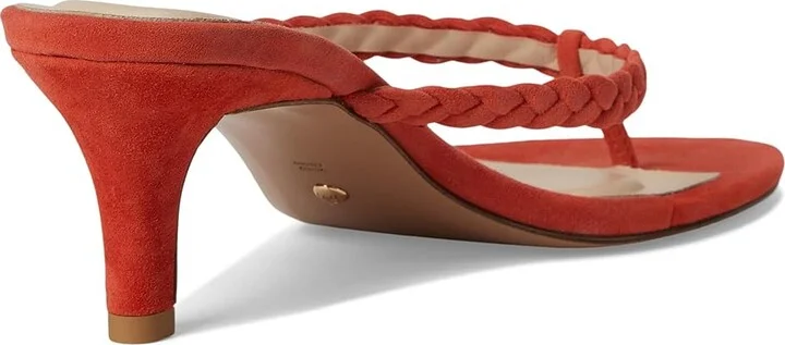 Pelle Moda Earlen Thong Women's Wedge Shoes Red Orange : 9 M - Image 4