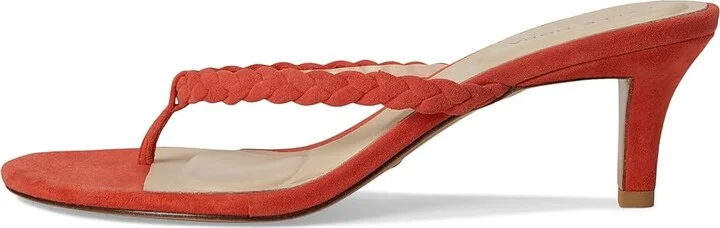 Pelle Moda Earlen Thong Women's Wedge Shoes Red Orange : 9 M - Image 6