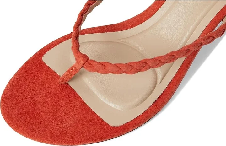 Pelle Moda Earlen Thong Women's Wedge Shoes Red Orange : 9 M - Image 7
