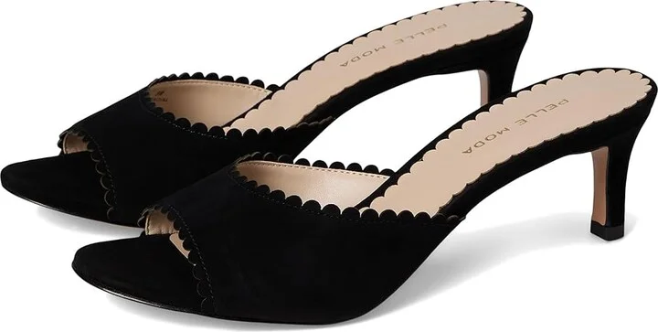 Pelle Moda Hanli Women's Sandals Black : 10 M, Leather/Suede