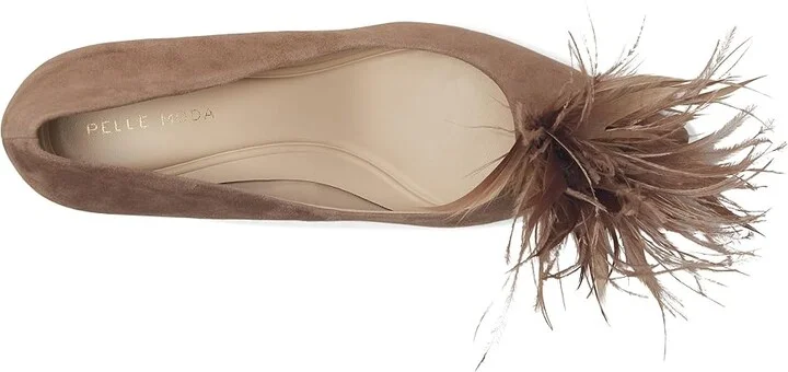 Pelle Moda Keali High Women's Heels Taupe : 8 M, Leather - Image 2