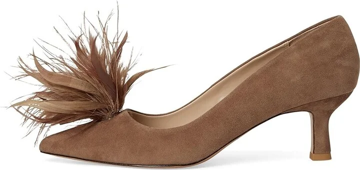 Pelle Moda Keali High Women's Heels Taupe : 8 M, Leather - Image 6