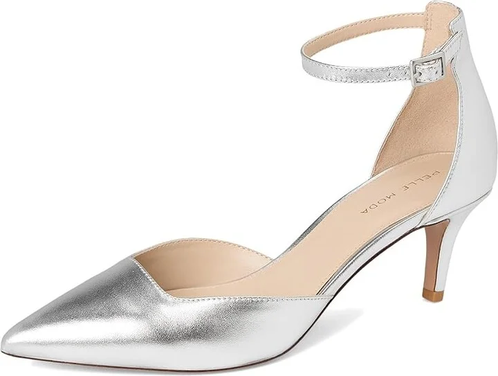 Pelle Moda Kendal Women's Shoes Silver : 8.5 M, Leather/Suede - Image 5