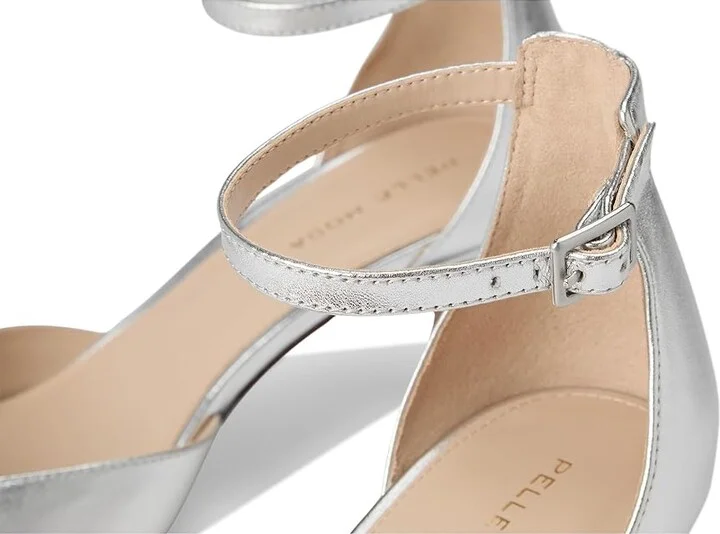 Pelle Moda Kendal Women's Shoes Silver : 8.5 M, Leather/Suede - Image 7