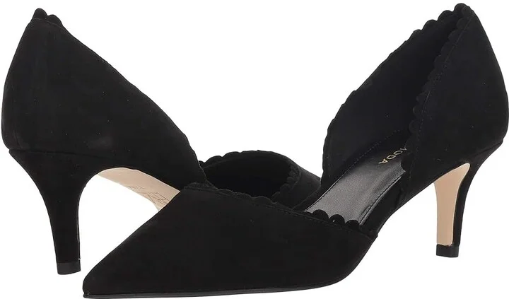 Pelle Moda Kenny Women's Shoes Black Suede : 10 M