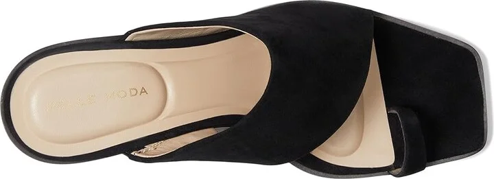 Pelle Moda Lahni Slide Sandal Women's Wedge Shoes Black : 10 M, Leather - Image 2
