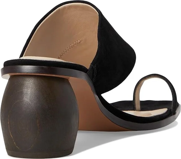 Pelle Moda Lahni Slide Sandal Women's Wedge Shoes Black : 10 M, Leather - Image 4