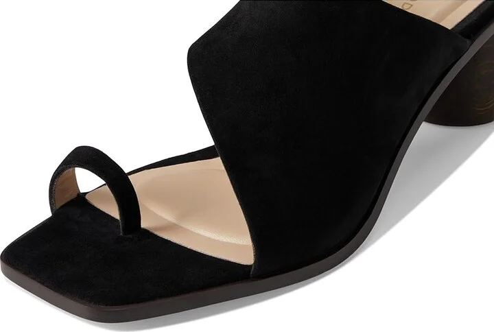 Pelle Moda Lahni Slide Sandal Women's Wedge Shoes Black : 10 M, Leather - Image 7