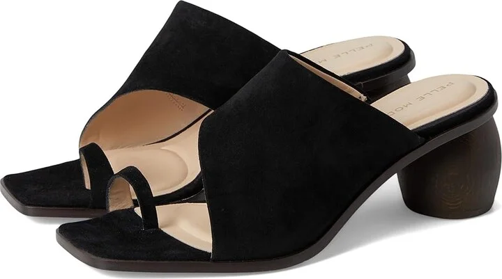 Pelle Moda Lahni Slide Sandal Women's Wedge Shoes Black : 10 M, Leather