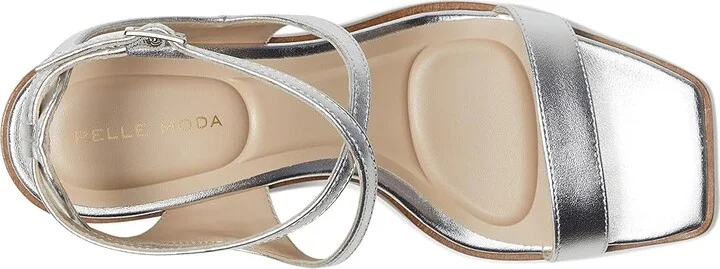 Pelle Moda Laika 2 Sandal Women's Sandals Silver : 7.5 M, Leather - Image 2