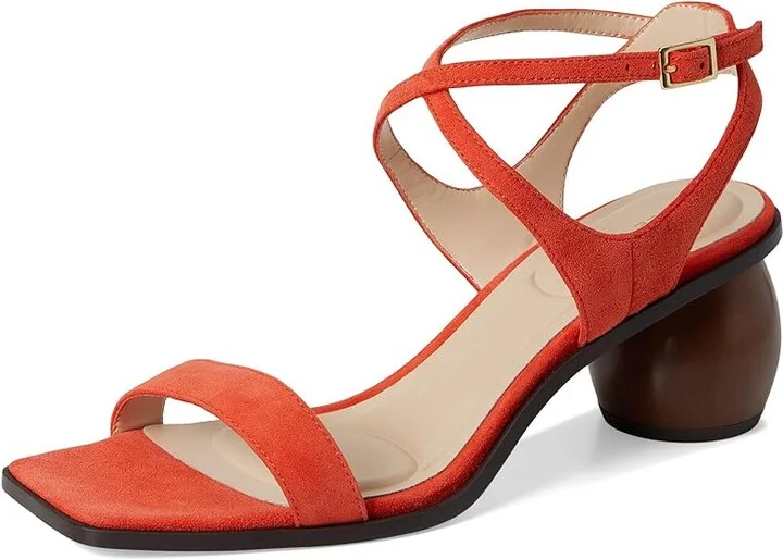 Pelle Moda Laika Sandal Women's Sandals Red Orange : 5 M, Leather - Image 5