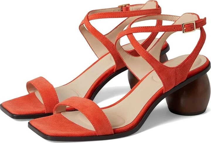Pelle Moda Laika Sandal Women's Sandals Red Orange : 5 M, Leather