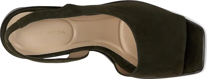 Pelle Moda Leevi Women's Dress Sandals Kalamata Olive : 9 M, Suede - Image 2