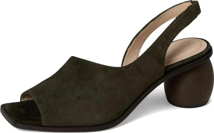 Pelle Moda Leevi Women's Dress Sandals Kalamata Olive : 9 M, Suede - Image 5