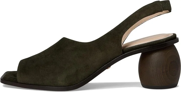 Pelle Moda Leevi Women's Dress Sandals Kalamata Olive : 9 M, Suede - Image 6