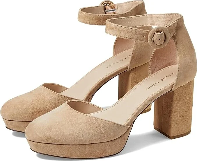 Pelle Moda Lenor Women's Shoes Latte : 6.5 M, Leather/Suede