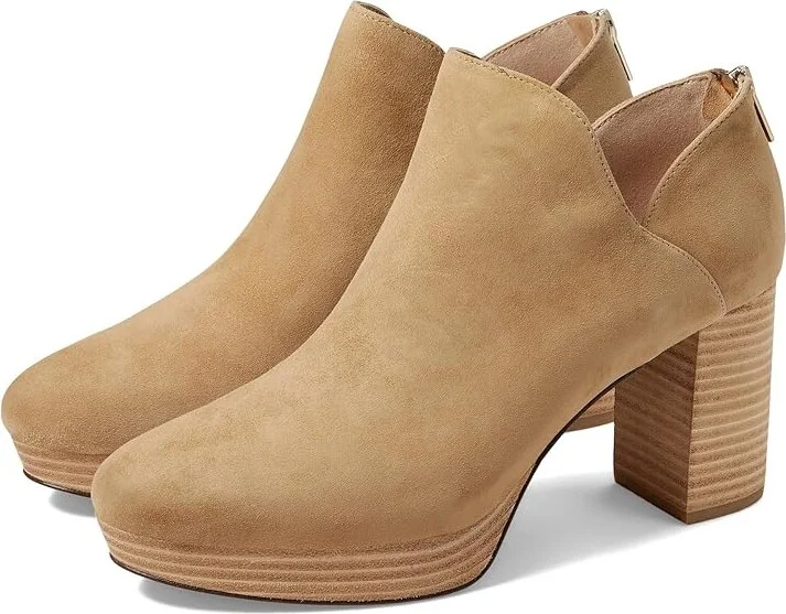 Pelle Moda Lesia Women's Boots Latte : 9.5 M, Leather/Suede/Textile
