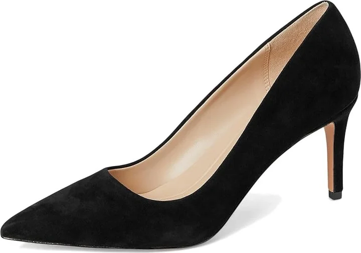 Pelle Moda Lizel High Women's Heels Black : 5.5 M, Leather/Suede - Image 5