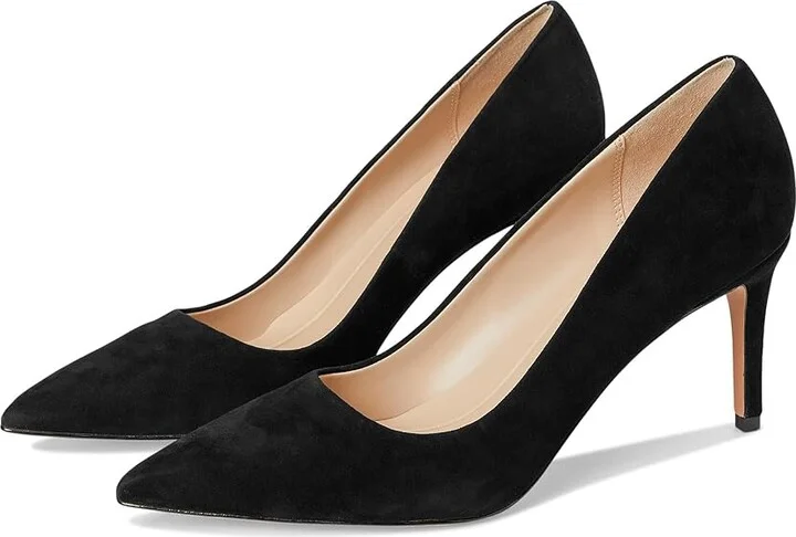Pelle Moda Lizel High Women's Heels Black : 5.5 M, Leather/Suede