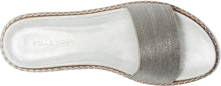 Pelle Moda Nyra Women's Sandals Silver : 5 M, Leather - Image 2
