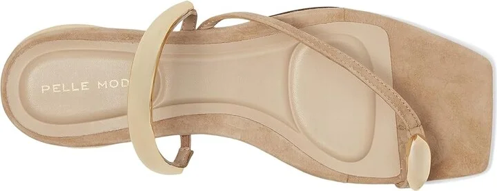 Pelle Moda Ondra Slide Women's Wedge Shoes Latte : 8 M, Leather - Image 2
