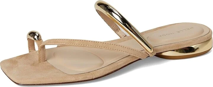 Pelle Moda Ondra Slide Women's Wedge Shoes Latte : 8 M, Leather - Image 5