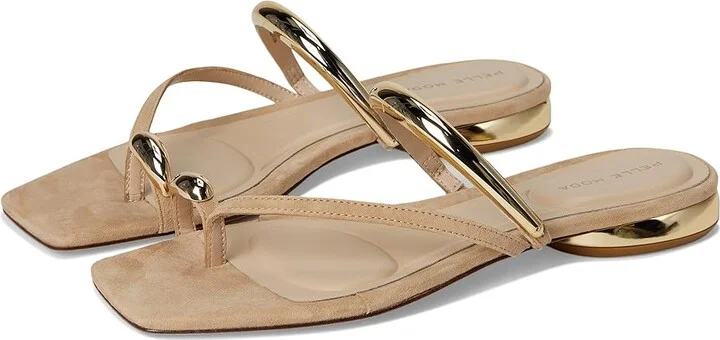 Pelle Moda Ondra Slide Women's Wedge Shoes Latte : 8 M, Leather