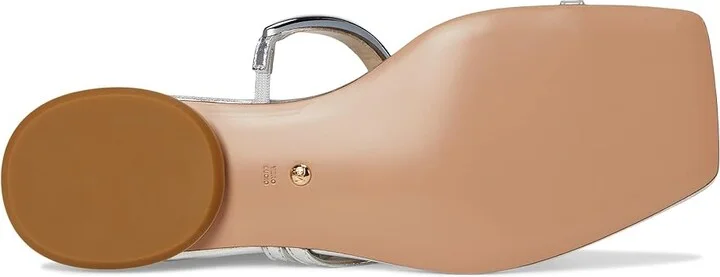 Pelle Moda Ondra Slide Women's Wedge Shoes Silver : 9 M, Leather - Image 3