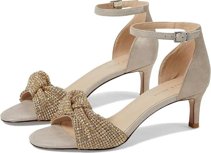 Pelle Moda Shaira Sandal Women's Sandals Dark Taupe Shimmer : 6 M, Leather